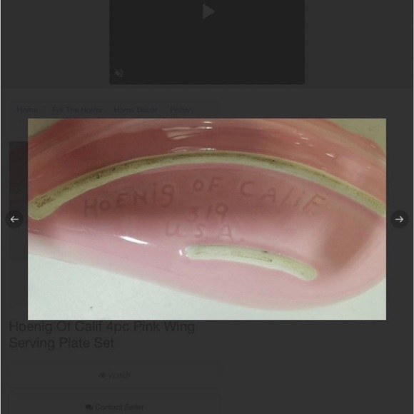 Vintage HOENIG of California MCM chip and dip set. Includes wooden lazy susan! - Picture 6 of 6